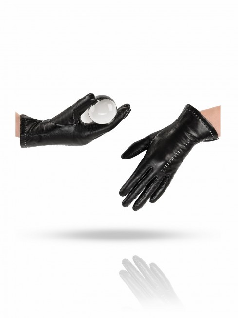 Перчатки Женские 13_SIMONE/BL.WH//11